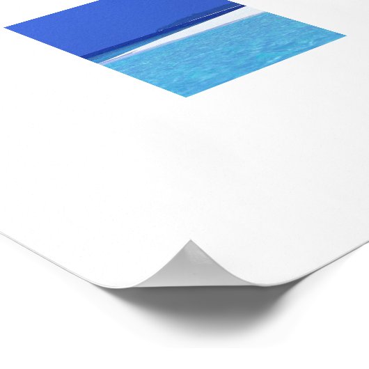 Poster Tropisch strand (Hoek)