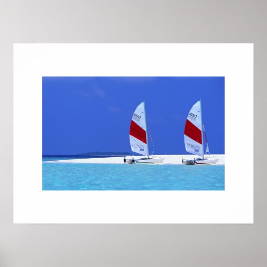 Poster Tropisch strand (Voorkant)