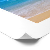 Poster tropische oceaan Uitzicht afdrukken (Hoek)