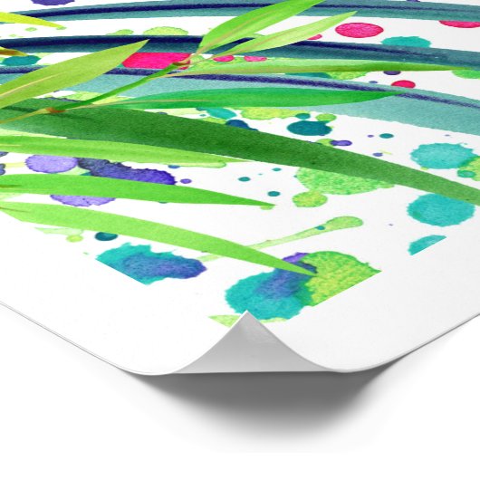 Poster tropische vogels (Hoek)