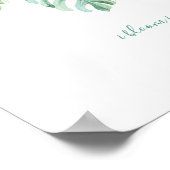 Poster Tropische Waterverf met lef (Hoek)