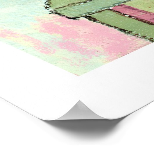 poster tulips on table (Hoek)
