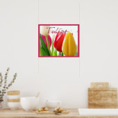 Poster Tulpkleuren (Keuken)
