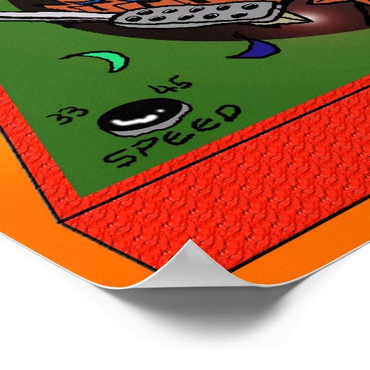 Poster "Turkey Table" - door Kev Moore (Hoek)