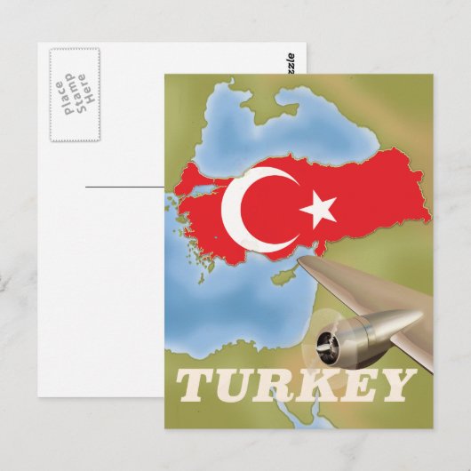  poster Turkije Briefkaart (Voorkant / Achterkant)