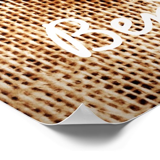 Poster Twijnwijk Heart Burlap (Hoek)