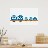 Poster Twitter-familie (Keuken)