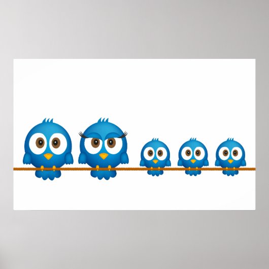 Poster Twitter-familie (Voorkant)