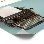 Poster typemachine (Hoek)