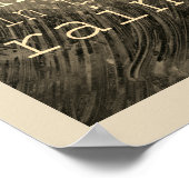 poster-typografische dans in de Regen Poster (Hoek)