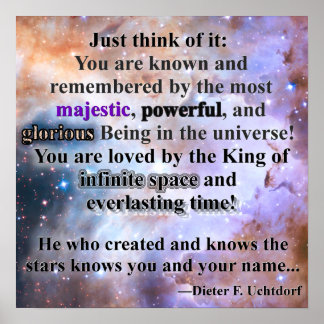 Poster: Uchtdorf-citaat Poster