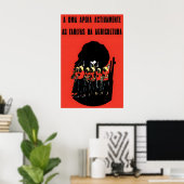 Poster uit de Afrikaanse propaganda uit de jaren 7 (Thuiskantoor)