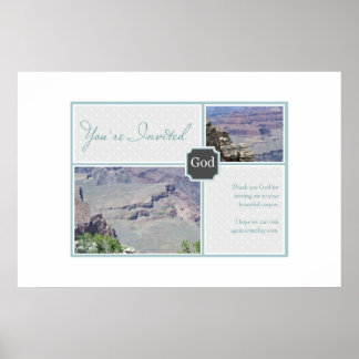 Poster uit de godreeks