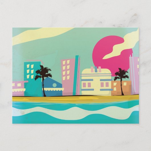 Poster uit de jaren tachtig van de vorige eeuw Briefkaart (Voorkant)