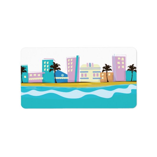  Poster uit de jaren tachtig van de vorige eeuw Etiket (Voorkant)