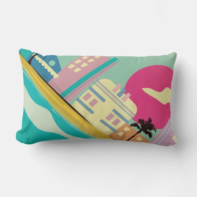  Poster uit de jaren tachtig van de vorige eeuw Kussen (Voorkant)