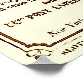 Poster uit de Pony Express: Amerikaanse geschieden (Hoek)