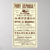 Poster uit de Pony Express: Amerikaanse geschieden (Voorkant)