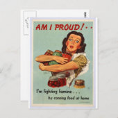 Poster uit de Tweede Wereldoorlog - BEN IK GOED! Briefkaart (Voorkant / Achterkant)