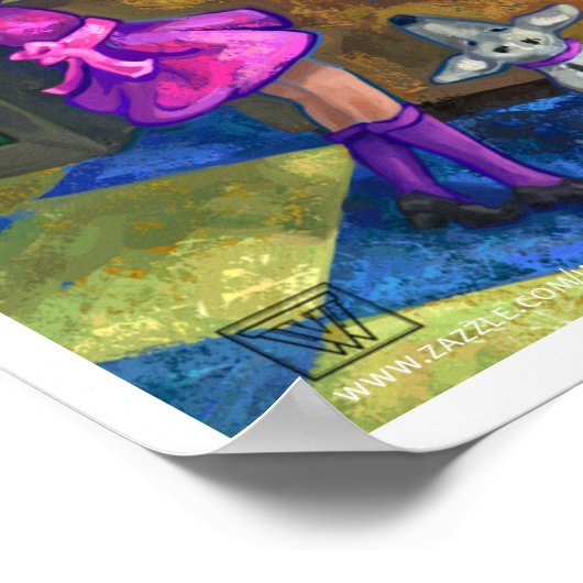 Poster Uitchecken bibliotheek (Hoek)