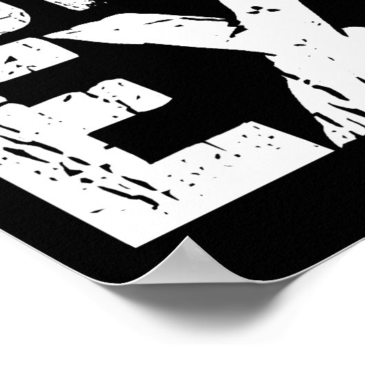 Poster uitdrijven (Hoek)