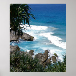 Poster uitkijkpunt bij Point Danger Australië