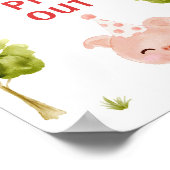 Poster uitsteken. Verjaardag landbouwhuisdieren (Hoek)