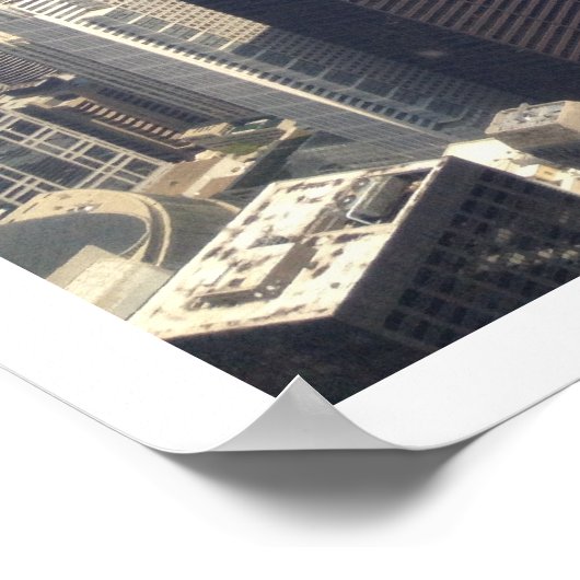 Poster Uitzicht uit Chicago (Hoek)