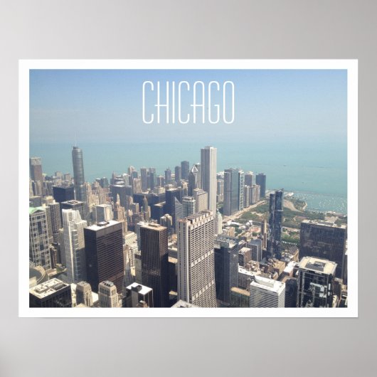 Poster Uitzicht uit Chicago (Voorkant)
