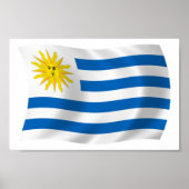 Poster Uruguay vlag afdrukken (Voorkant)