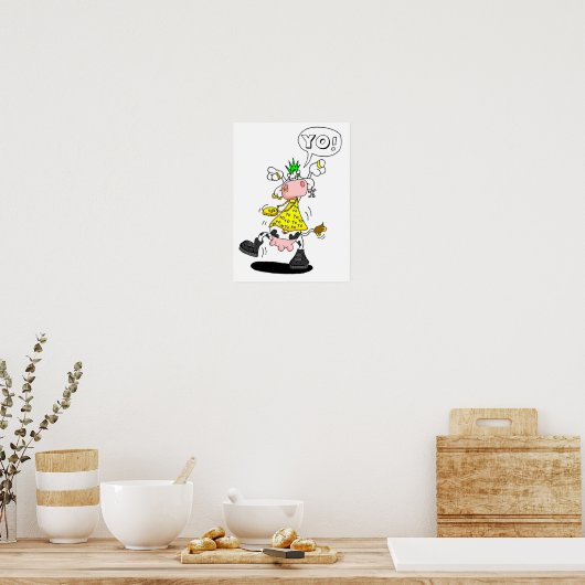 poster vache punk (Keuken)