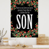 Poster vader en zoon (Keuken)