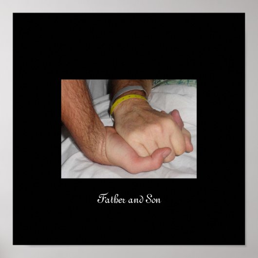 Poster/vader en zoon poster (Voorkant)