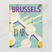 Poster vakantie Brussel Briefkaart (Voorkant)