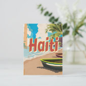 Poster  vakantie in Haïti Briefkaart (Staand voorkant)