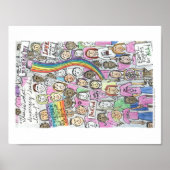 Poster van 11 x 8,5 inch voor dames in maart (Voorkant)