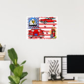  Poster van 1950 en 60's Collage (Thuiskantoor)