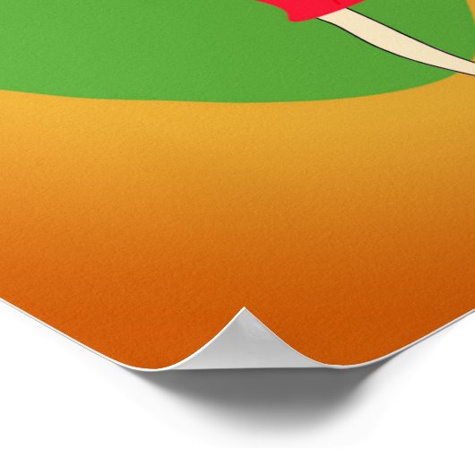 Poster van 1950 geïnspireerd cocktail (Hoek)