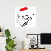 poster van 24 x 24 inch (Thuiskantoor)