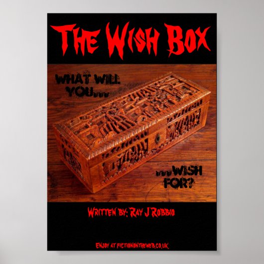poster van 5 x 7 inch - de Wish Box (Voorkant)