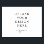 poster van 8,5 x 11 inch - Landschap<br><div class="desc">Pas uw kaart in Templett aan. Nadat u klaar bent met het bewerken,  downloadt u uw bestand in een JPG-indeling (vergeet niet de afloopoptie aan te zetten). Upload uw ontwerp hier door op de blauwe "Personalize"knoop te klikken.</div>