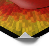 Poster van Afrikaanse djembe-drum (Hoek)