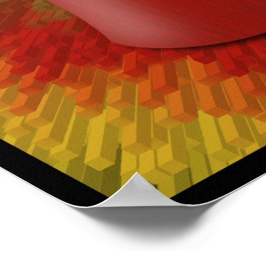 Poster van Afrikaanse djembe-drum (Hoek)