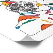 Poster van Afrikaanse Girl Artwork (Hoek)