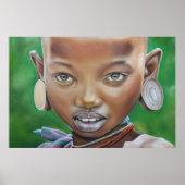 Poster van Afrikaanse meisjes (Voorkant)