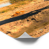 Poster van Afrikaanse olifanten (Hoek)