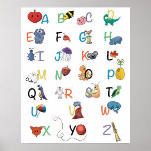 Poster van alfabetfonica