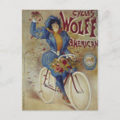 Poster van Amerikaanse fiets Wolff Briefkaart (Voorkant)