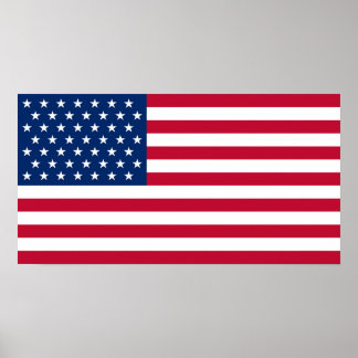 Poster van Amerikaanse vlag