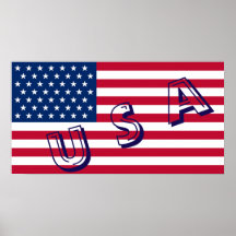 Poster van Amerikaanse vlag